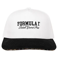 Men's White/Black British Grand Prix Adjustable Hat
