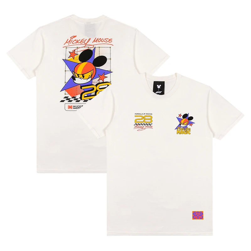 Men's  White Formula 1 x Disney Mickey Racer T-Shirt