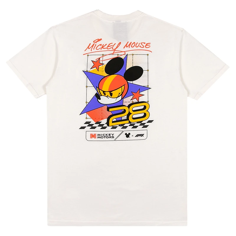 Men's  White Formula 1 x Disney Mickey Racer T-Shirt