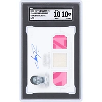Sergio Perez BWT Racing Point F1 Team Autographié 2020 Topps Dynasty Triple 3 Color Relic #TRA-ISP #6/10 SGC Authentifié 10/10 Carte