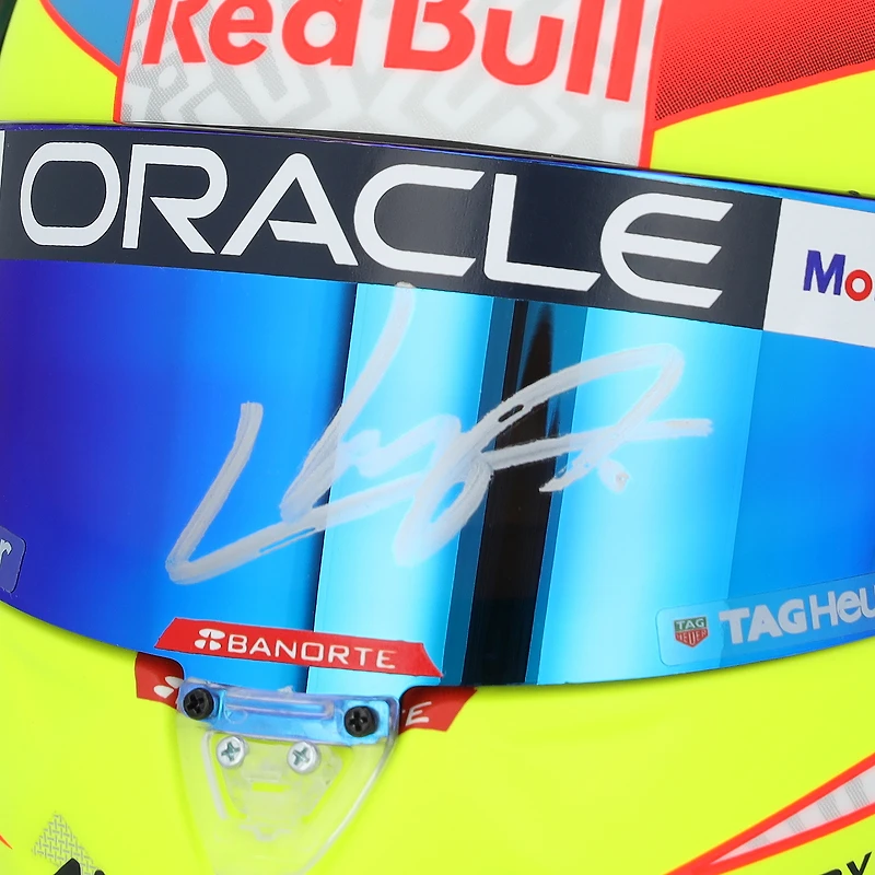 Sergio Perez Oracle Red Bull Racing Autographed 2023 1:2 Scale Helmet