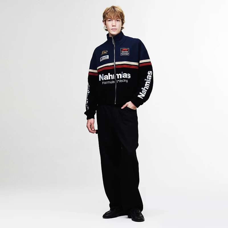 Unisex NAHMIAS x F1 Black Full-Zip Racing Jacket