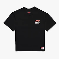 T-shirt unisexe NAHMIAS x F1 à logo noir et coupe carrée
