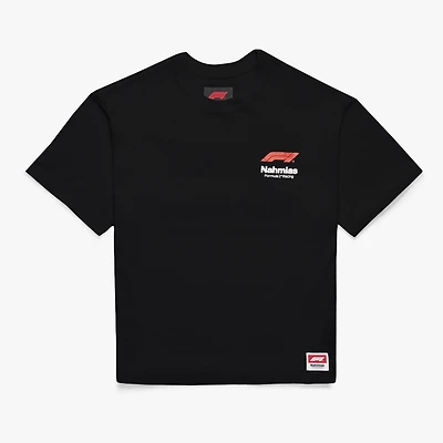 Unisex NAHMIAS x F1 Black Logo Boxy T-Shirt