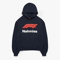 Sweat à capuche unisexe NAHMIAS x F1 avec logo marine