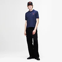 Polo unisexe NAHMIAS x F1 bleu marine