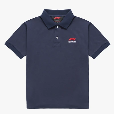 Polo unisexe NAHMIAS x F1 bleu marine