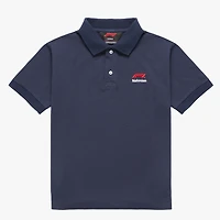Polo unisexe NAHMIAS x F1 bleu marine
