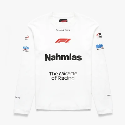 Unisex NAHMIAS x F1 White Waffle Thermal Long Sleeve T-Shirt
