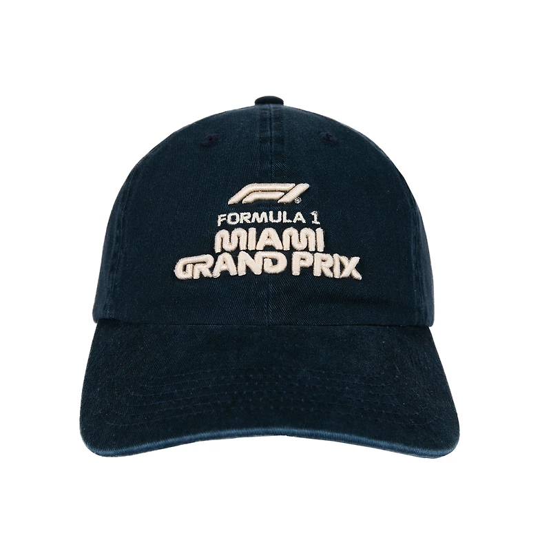 Unisex Navy 2026 Miami Grand Prix Distressed Dad Hat