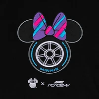 Women's Black F1 Academy x Disney Minnie Mouse Wheel Hoodie