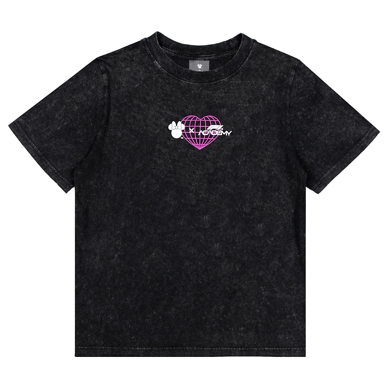 Women's Black F1 Academy x Disney Race Calendar Boxy Washed T-Shirt