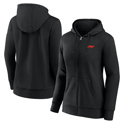 Women's Black Formula 1 Primary Full-Zip Hoodie