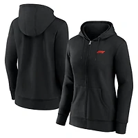 Sweat à capuche entièrement zippé pour femme noir Formula 1 Primary