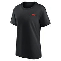 Women's Black Formula 1 Primary Logo T-Shirt