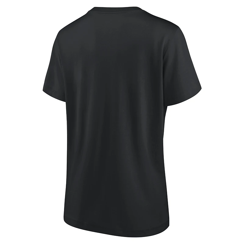 T-shirt noir pour femme avec logo principal de Formule 1