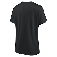 T-shirt noir pour femme avec logo principal de Formule 1
