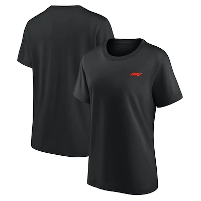 Women's Black Formula 1 Primary Logo T-Shirt