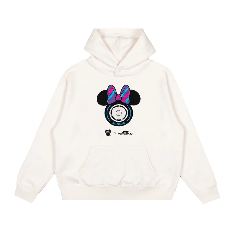 Women's Cream F1 Academy x Disney Minnie Mouse Wheel Hoodie