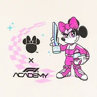 Women's Cream F1 Academy x Disney Minnie Mouse Wheel Hoodie