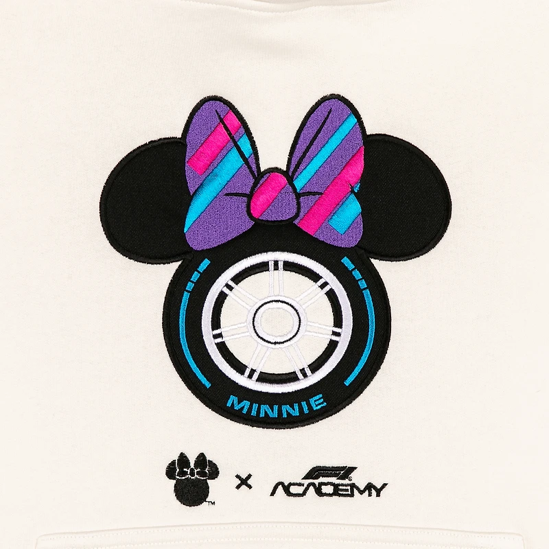 Women's Cream F1 Academy x Disney Minnie Mouse Wheel Hoodie