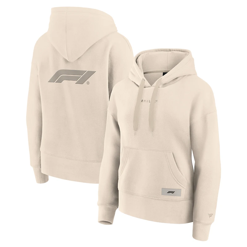 Sweat à capuche ton sur subtil pour femme de la collection Crème Formula 1 Elements Future Ground