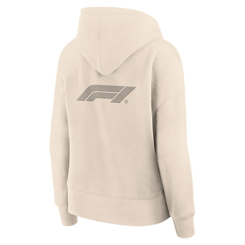 Sweat à capuche ton sur subtil pour femme de la collection Crème Formula 1 Elements Future Ground