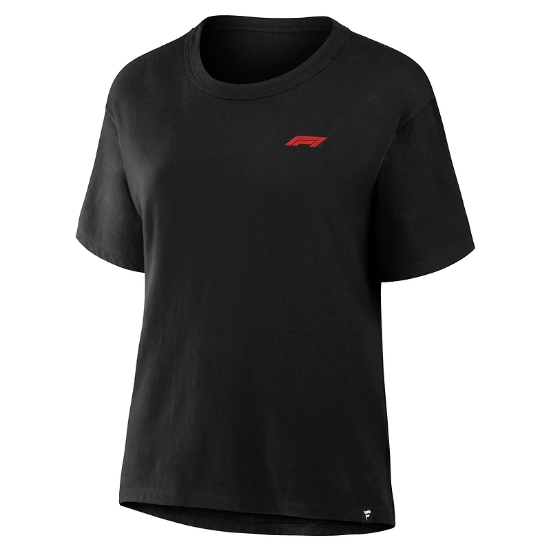 Women's Fanatics Black Formula 1 Primary Logo T-Shirt