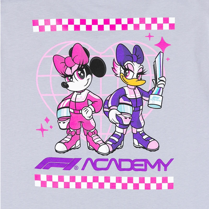 Women's Gray F1 Academy x Disney Bow Boxy T-Shirt