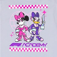 Women's Gray F1 Academy x Disney Bow Boxy T-Shirt