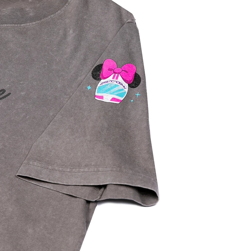 Women's Gray F1 Academy x Disney Minnie Mouse Boxy Washed T-Shirt