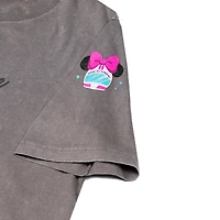 Women's Gray F1 Academy x Disney Minnie Mouse Boxy Washed T-Shirt