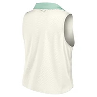 Women's White Formula 1 Studio Wellness V-Neck Tank Top