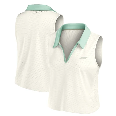 Women's White Formula 1 Studio Wellness V-Neck Tank Top