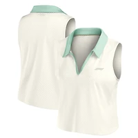 Women's White Formula 1 Studio Wellness V-Neck Tank Top