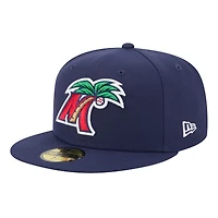 Casquette ajustée 59FIFTY bleu marine New Era pour homme, thème Fort Myers Mighty Mussels