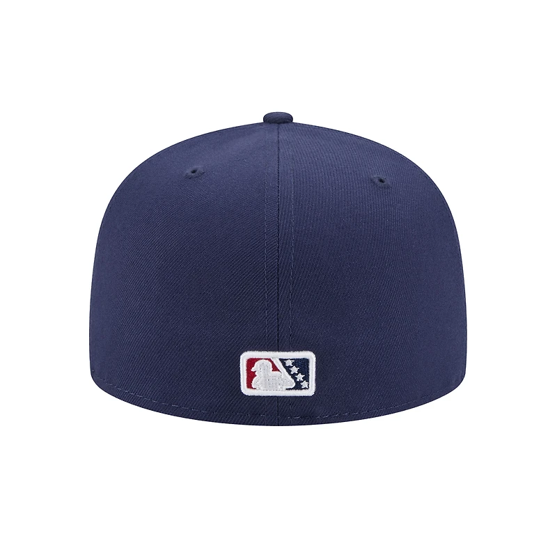 Casquette ajustée 59FIFTY bleu marine New Era pour homme, thème Fort Myers Mighty Mussels