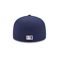 Casquette ajustée 59FIFTY bleu marine New Era pour homme, thème Fort Myers Mighty Mussels