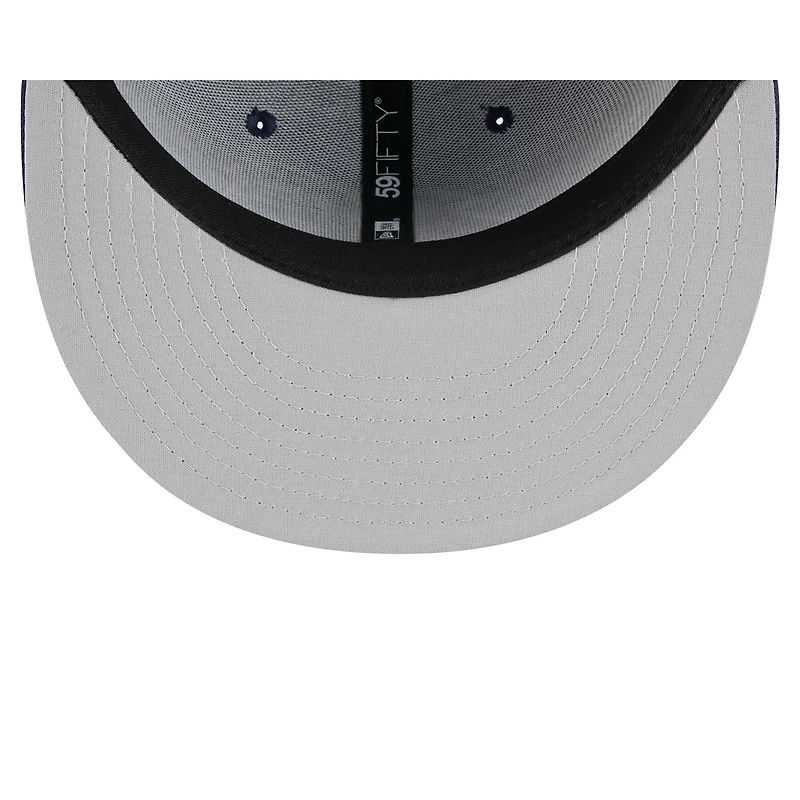 Casquette ajustée 59FIFTY bleu marine New Era pour homme, thème Fort Myers Mighty Mussels