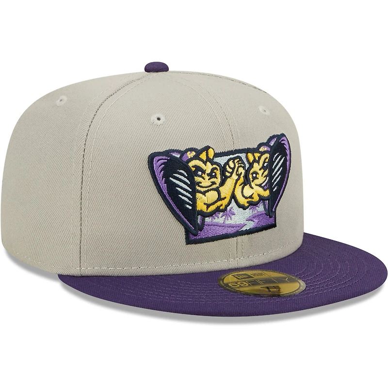 Casquette ajustée 59FIFTY pour homme Fort Myers Mighty Mussels Authentic Collection Team Alternate New Era grise