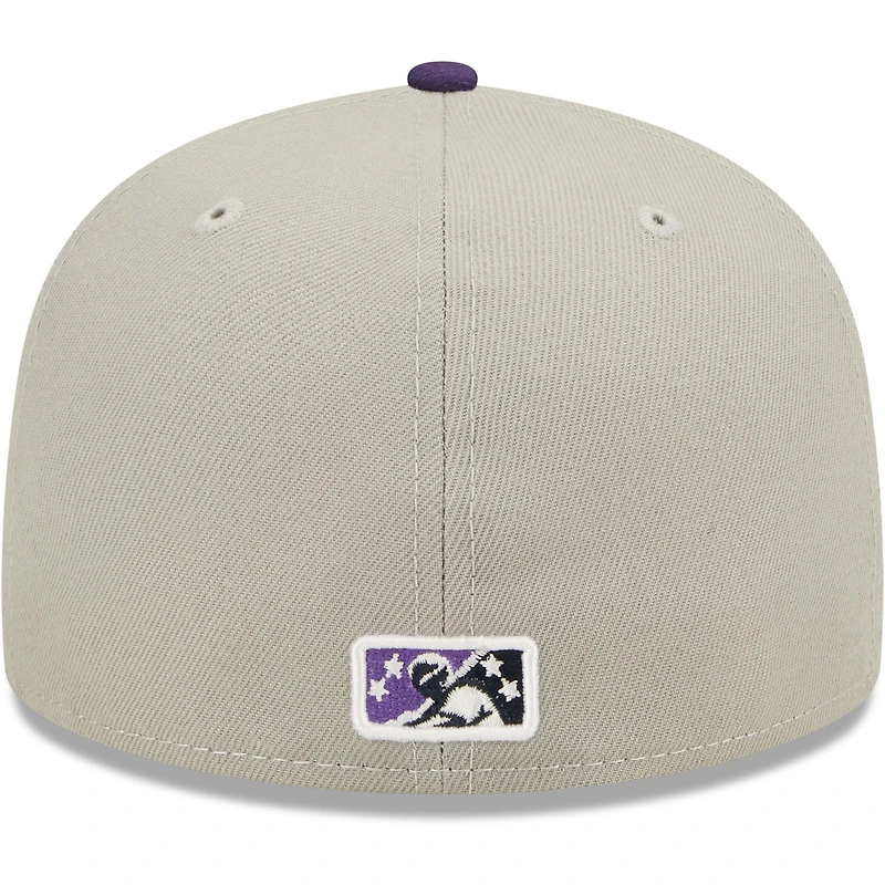 Casquette ajustée 59FIFTY pour homme Fort Myers Mighty Mussels Authentic Collection Team Alternate New Era grise