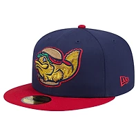 Casquette ajustée 59FIFTY New Era Navy Fort Myers Mighty Mussels Theme Night Groupers pour hommes
