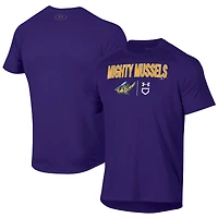 T-shirt technique Under Armour violet Fort Myers Mighty Mussels pour homme