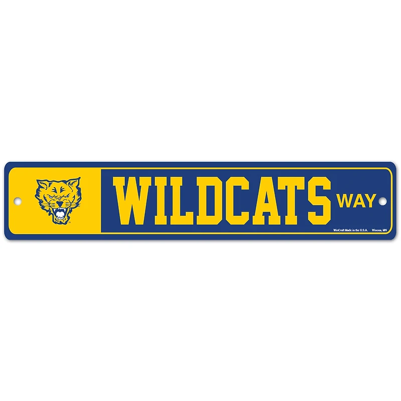 Panneau de signalisation WinCraft Fort Valley State Wildcats 3,75'' x 19''