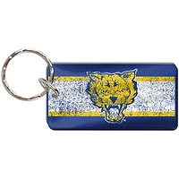 Porte-clés WinCraft Fort Valley State Wildcats Rectangle Brillant en détresse