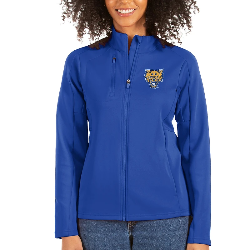 Women's Antigua Royal Fort Valley State Wildcats Generation Full-Zip Jacket