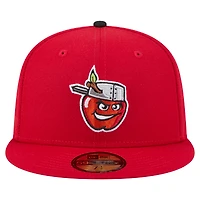 Casquette ajustée 59FIFTY de la collection authentique TinCaps Red Fort Wayne New Era pour homme