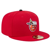 Men's New Era  Red Fort Wayne TinCaps Authentic Collection 59FIFTY Fitted Hat