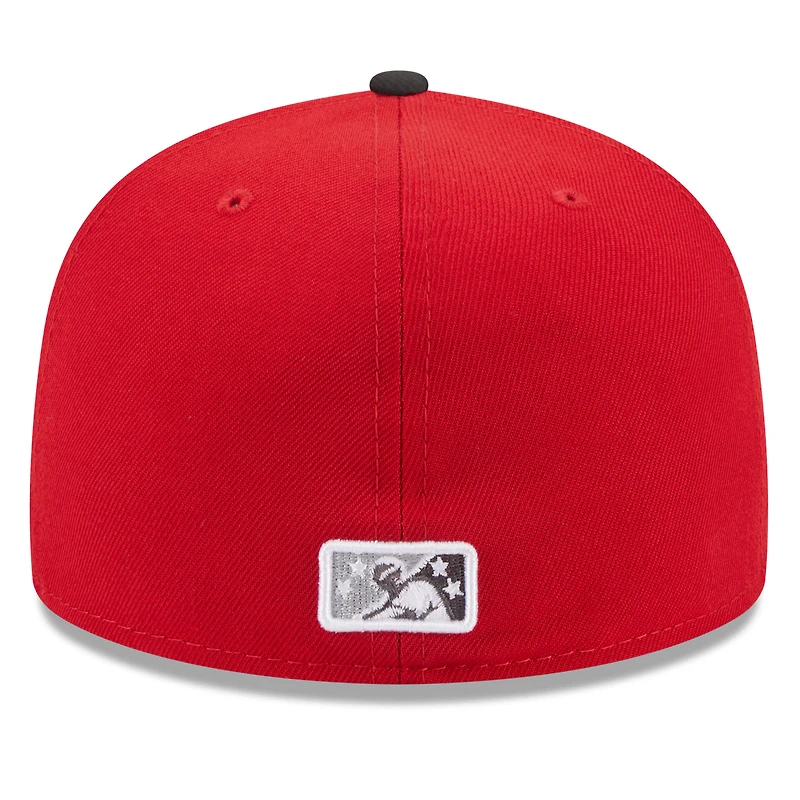 Casquette ajustée 59FIFTY à logo alternatif rouge Fort Wayne TinCaps New Era pour homme