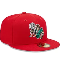 Casquette ajustée New Era Fort Wayne TinCaps Marvel x Minor League 59FIFTY rouge pour homme